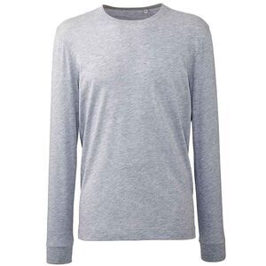 Anthem Mens Marl Long-Sleeved T-Shirt / Gray